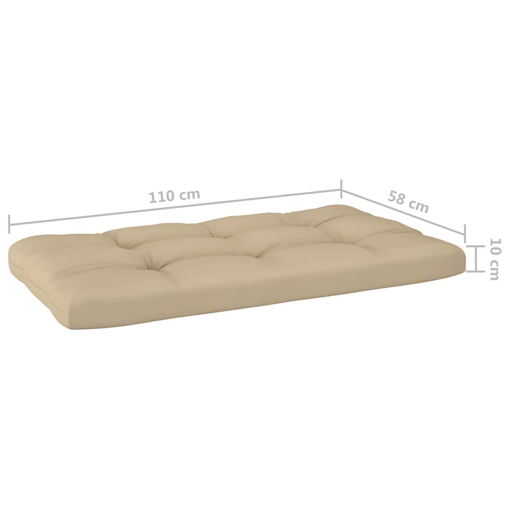 Set Divani in Pallet con Cuscini 4 pz in Pino Impregnato
