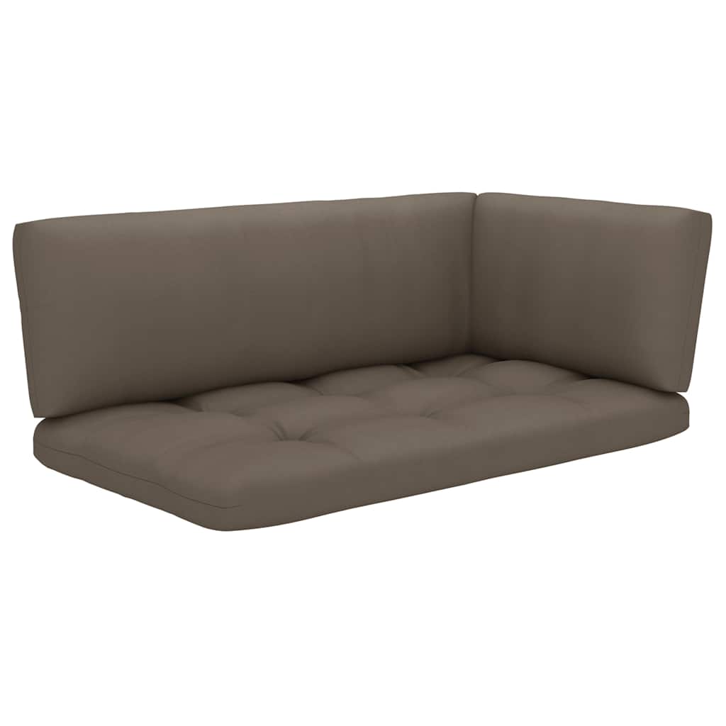 Set Divani in Pallet con Cuscini 4 pz in Pino Impregnato Verde