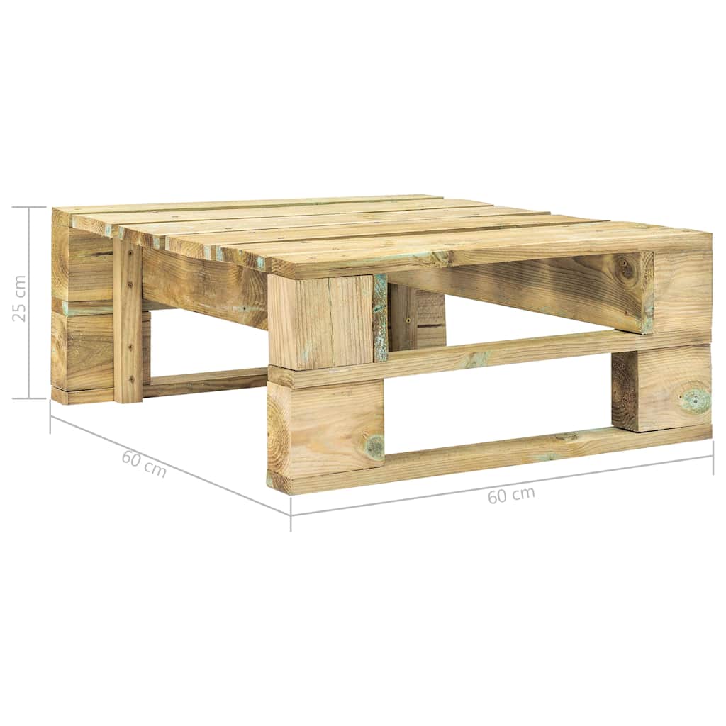 Set Divani in Pallet con Cuscini 4 pz in Pino Impregnato Verde