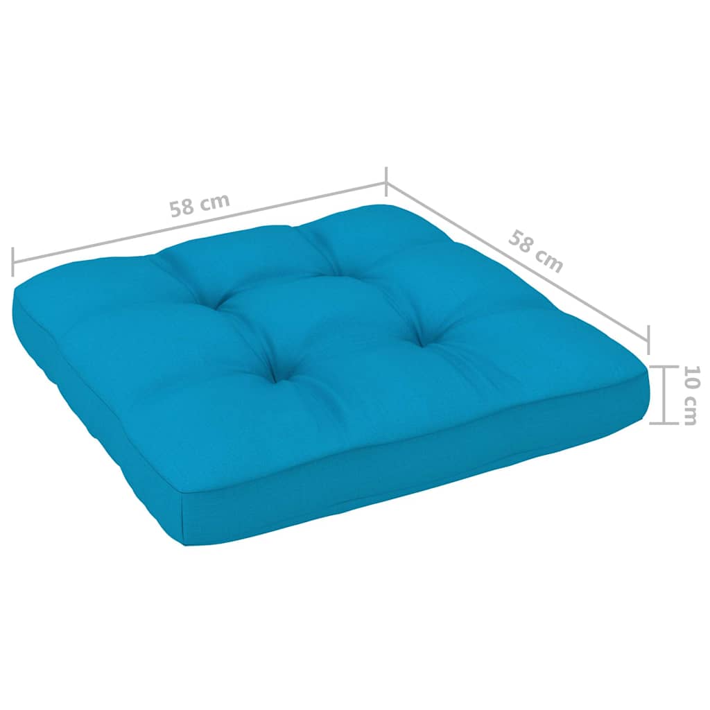 Set Divani in Pallet con Cuscini 4 pz in Pino Impregnato Grigio