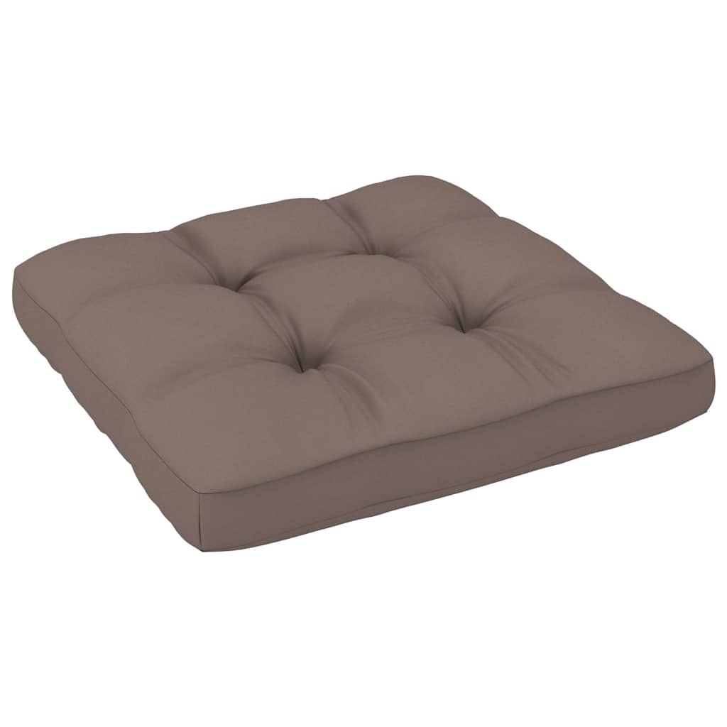 Set Divani in Pallet con Cuscini 4 pz in Pino Impregnato Grigio