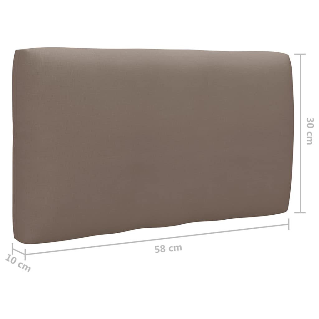 Set Divani in Pallet con Cuscini 4 pz in Pino Impregnato Grigio