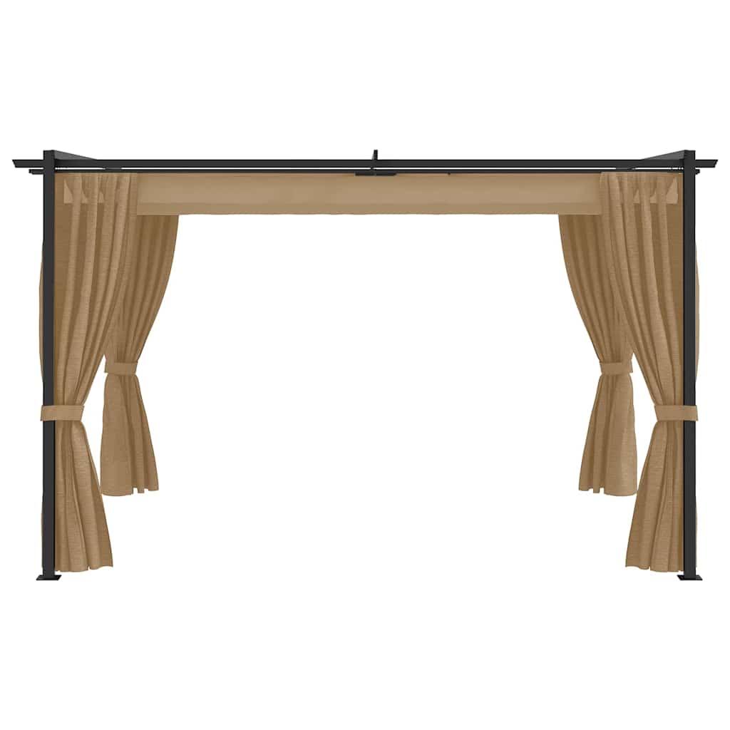 Gazebo 4x3 m Grigio Talpa