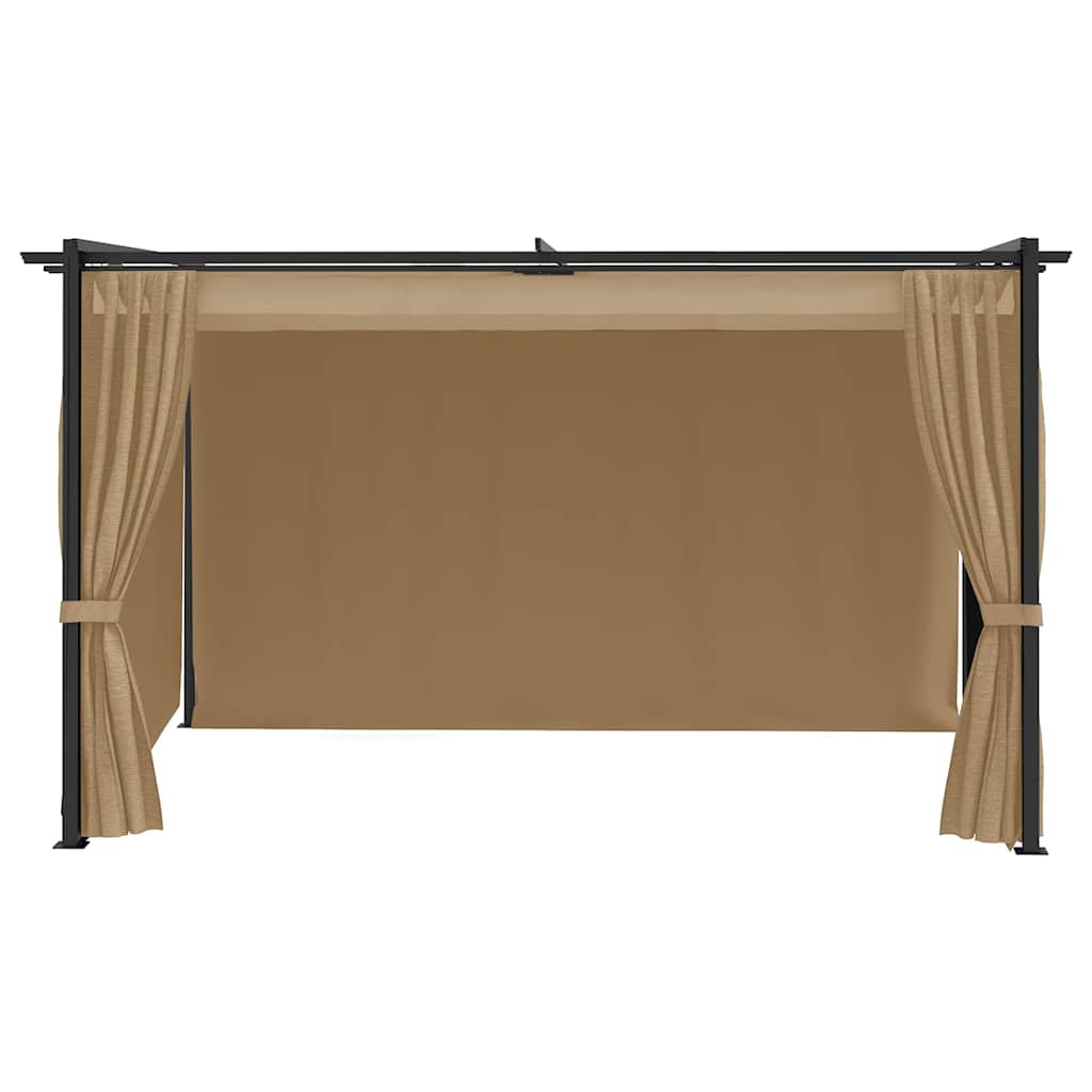 Gazebo 4x3 m Grigio Talpa
