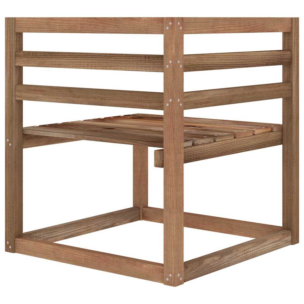 Salotto da Giardino 6 pz Pino Impregnato Cuscini Antracite