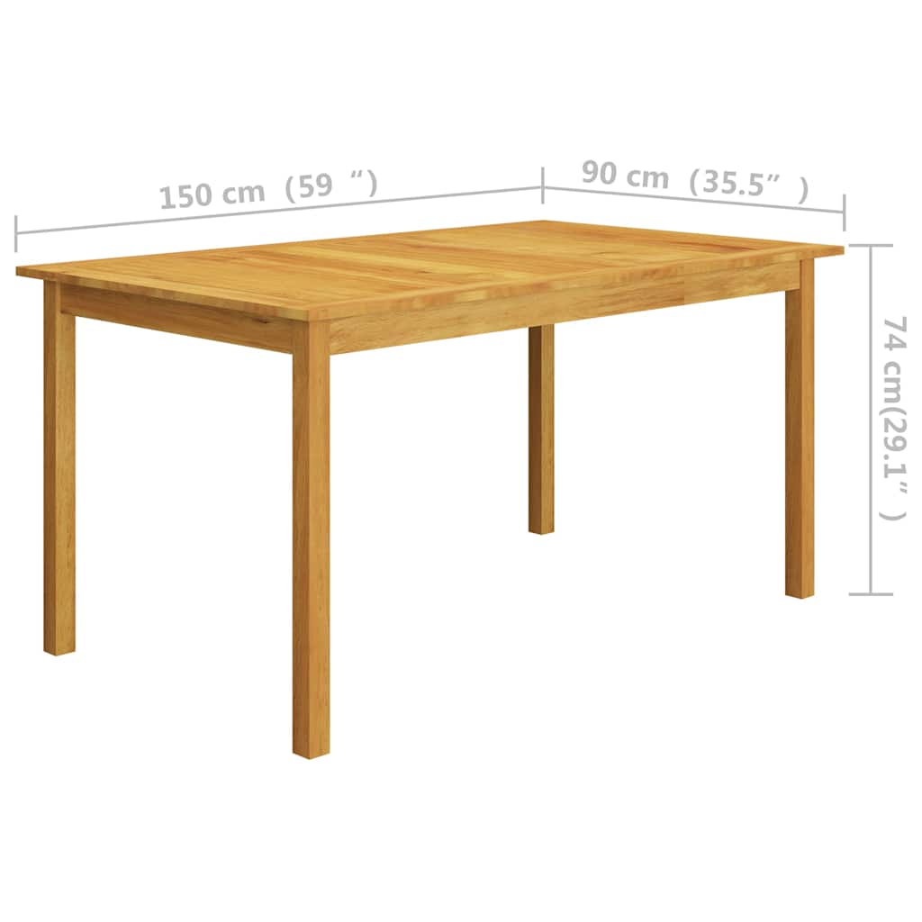 Set Mobili da Pranzo per Giardino 7 pz Nero
