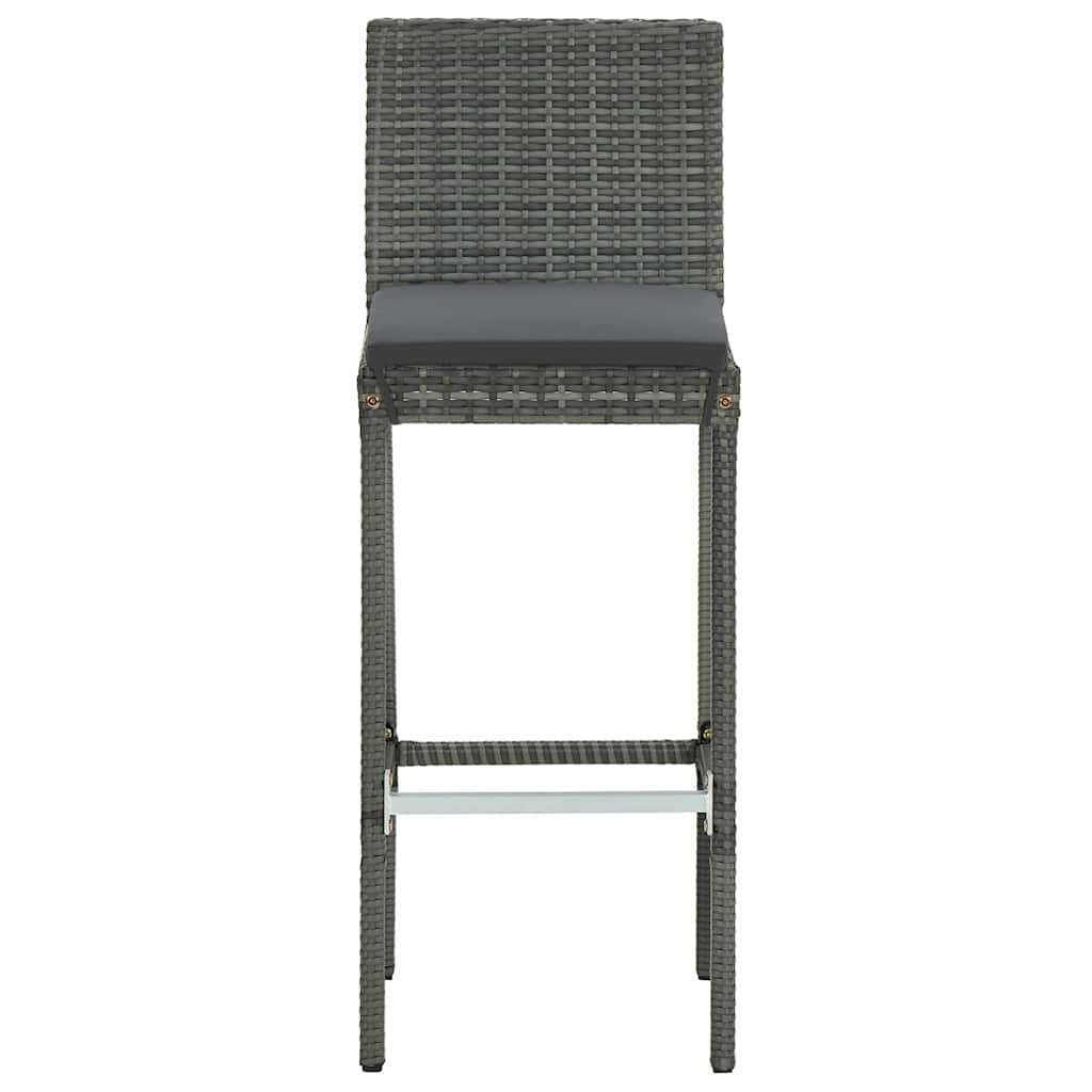 Set Bar da Giardino 5pz con Cuscini Grigio