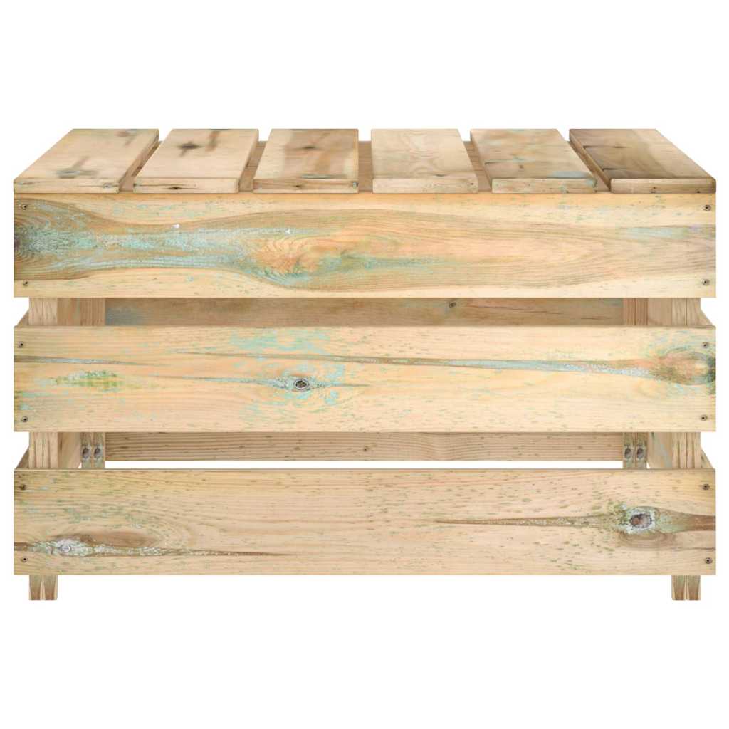 Set Salotto da Giardino 6 pz in Legno di Pino Impregnato Verde