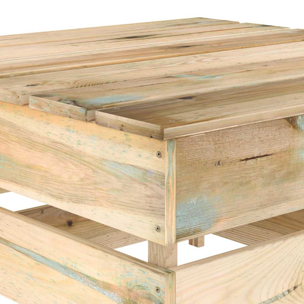 Set Salotto da Giardino 6 pz in Legno di Pino Impregnato Verde