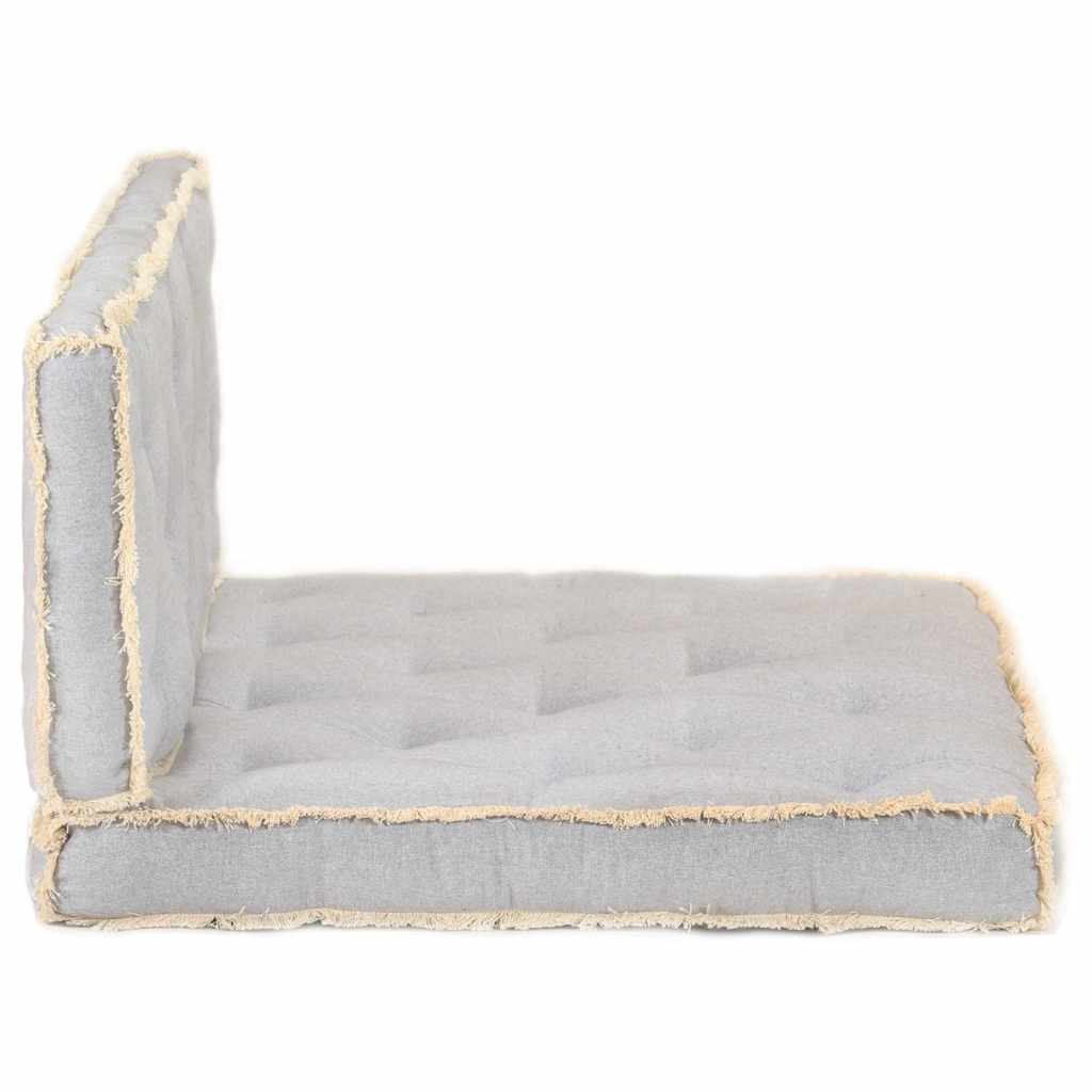 Set Cuscini per Divano in Pallet 2 pz Grigi