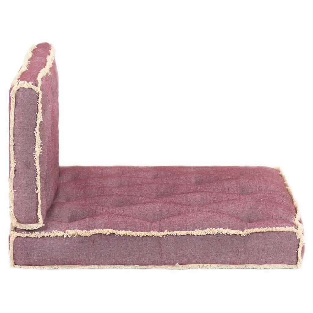 Cuscini per Divano in Pallet 2 pz Rosso Borgogna