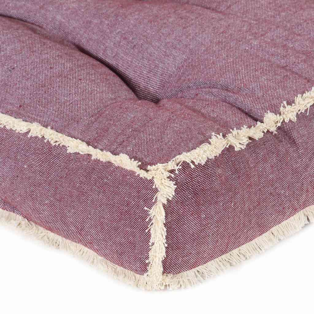 Cuscini per Divano in Pallet 2 pz Rosso Borgogna