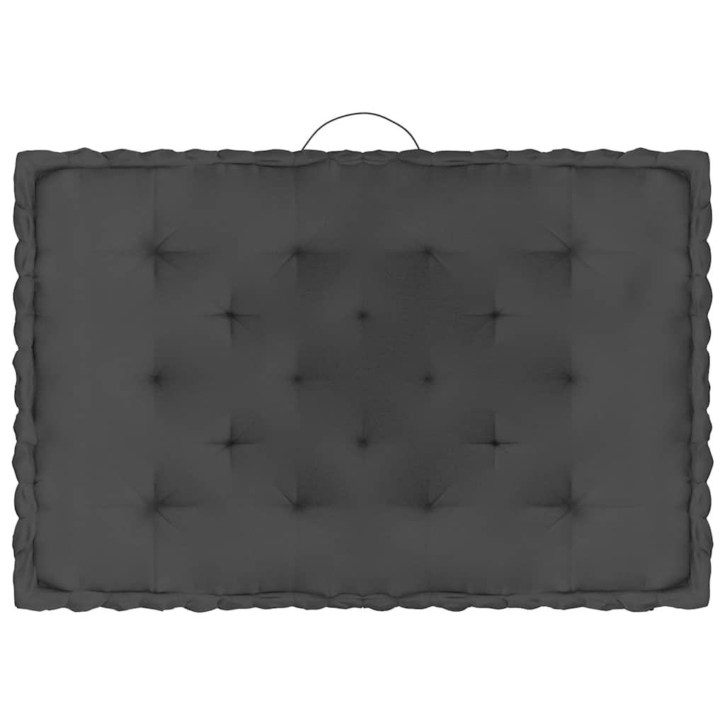 Cuscini per Pallet e Pavimento 5 pz Antracite in Cotone
