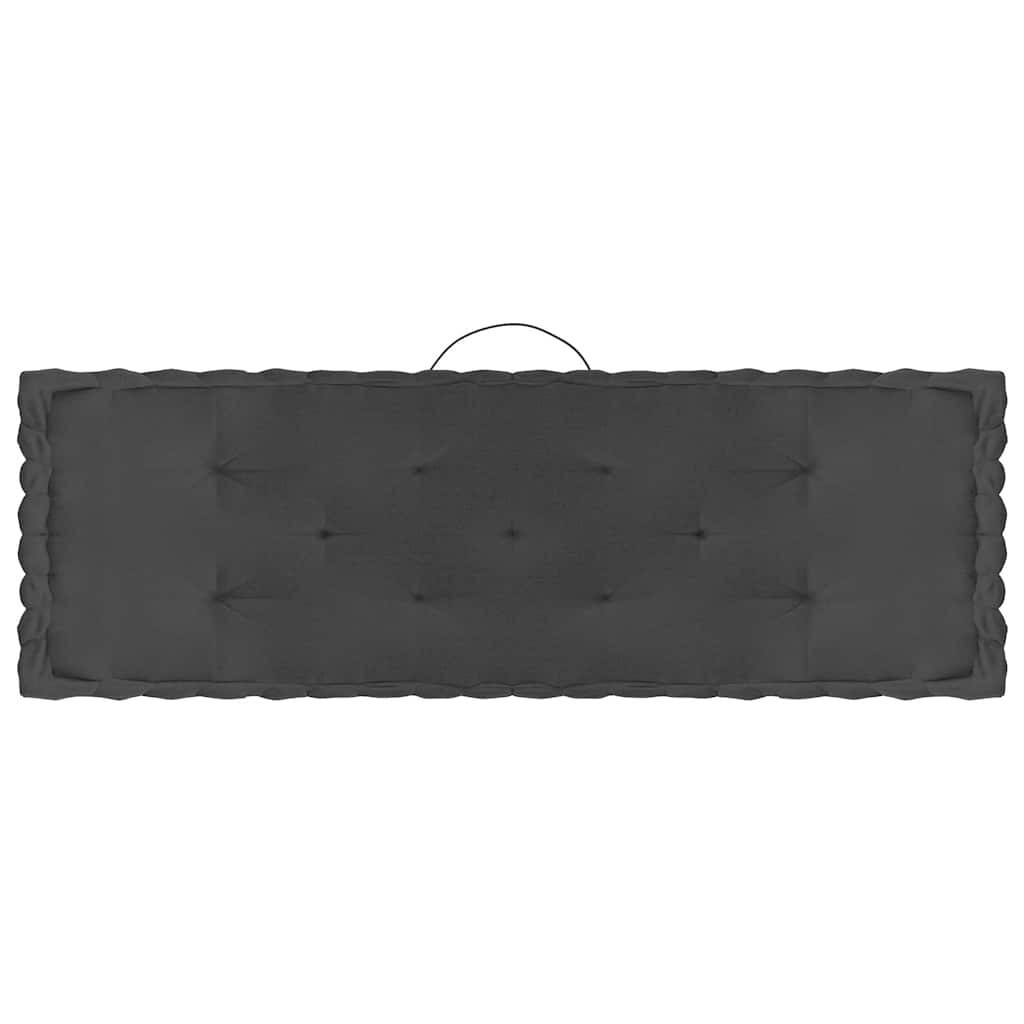Cuscini per Pallet e Pavimento 6 pz Antracite in Cotone