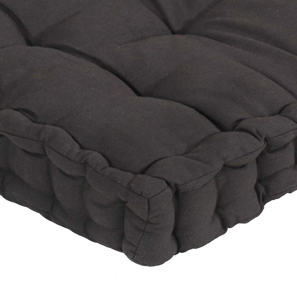 Cuscini per Pallet e Pavimento 6 pz Antracite in Cotone