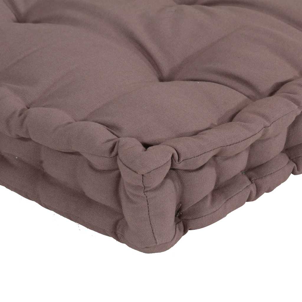 Cuscini per Pallet e Pavimento 3 pz Grigio Talpa in Cotone
