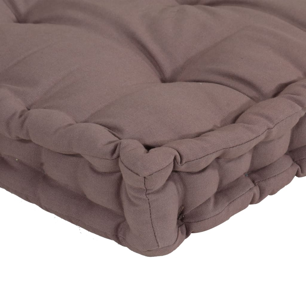 Cuscini per Pallet e Pavimento 6 pz Grigio Talpa in Cotone