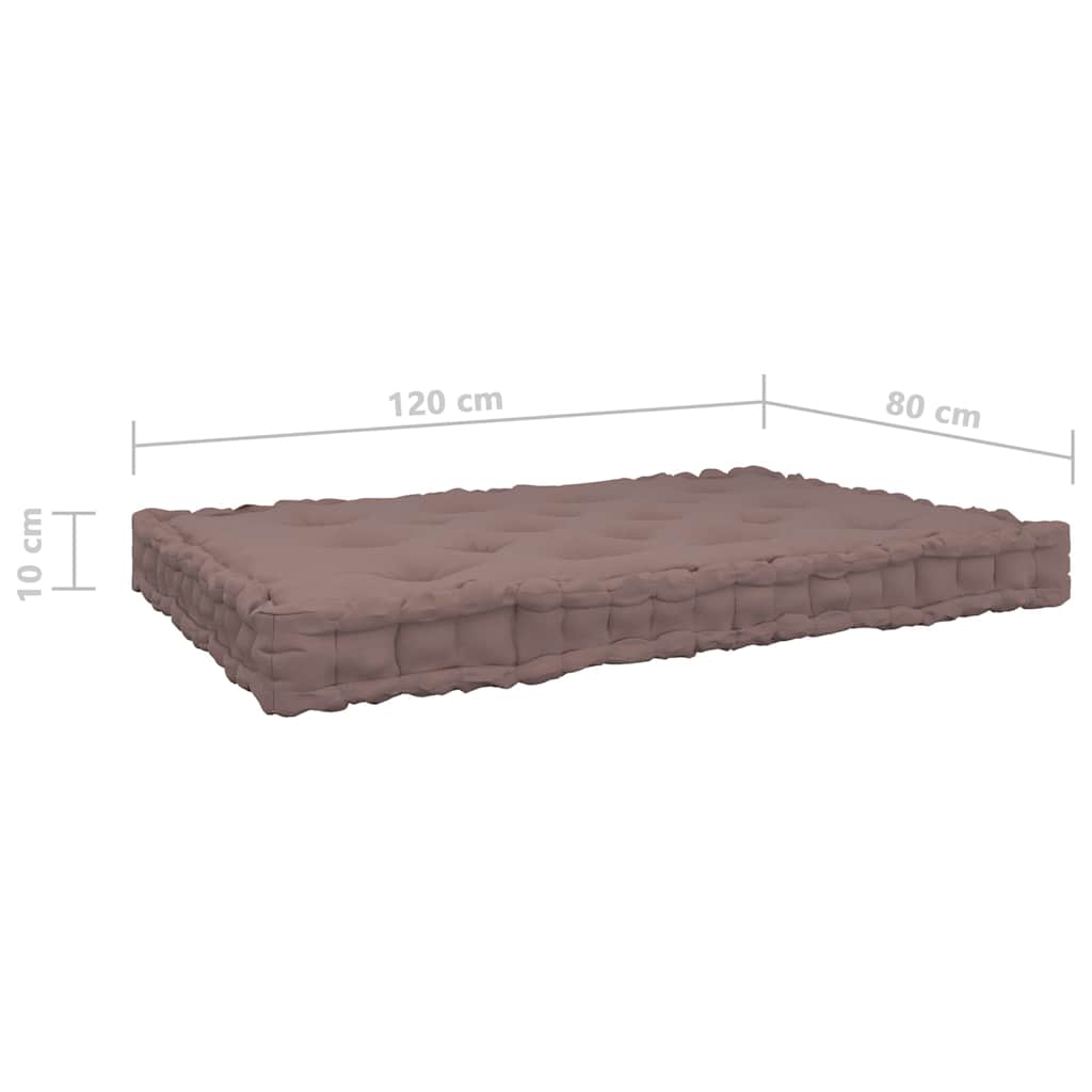 Cuscini per Pallet e Pavimento 4 pz Grigio Talpa in Cotone