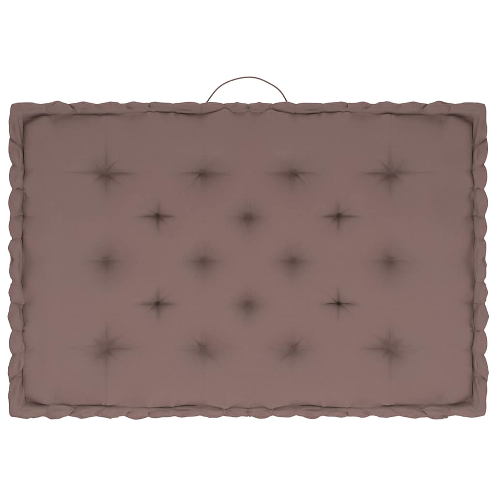 Cuscini per Pallet e Pavimento 4 pz in Cotone Grigio Talpa