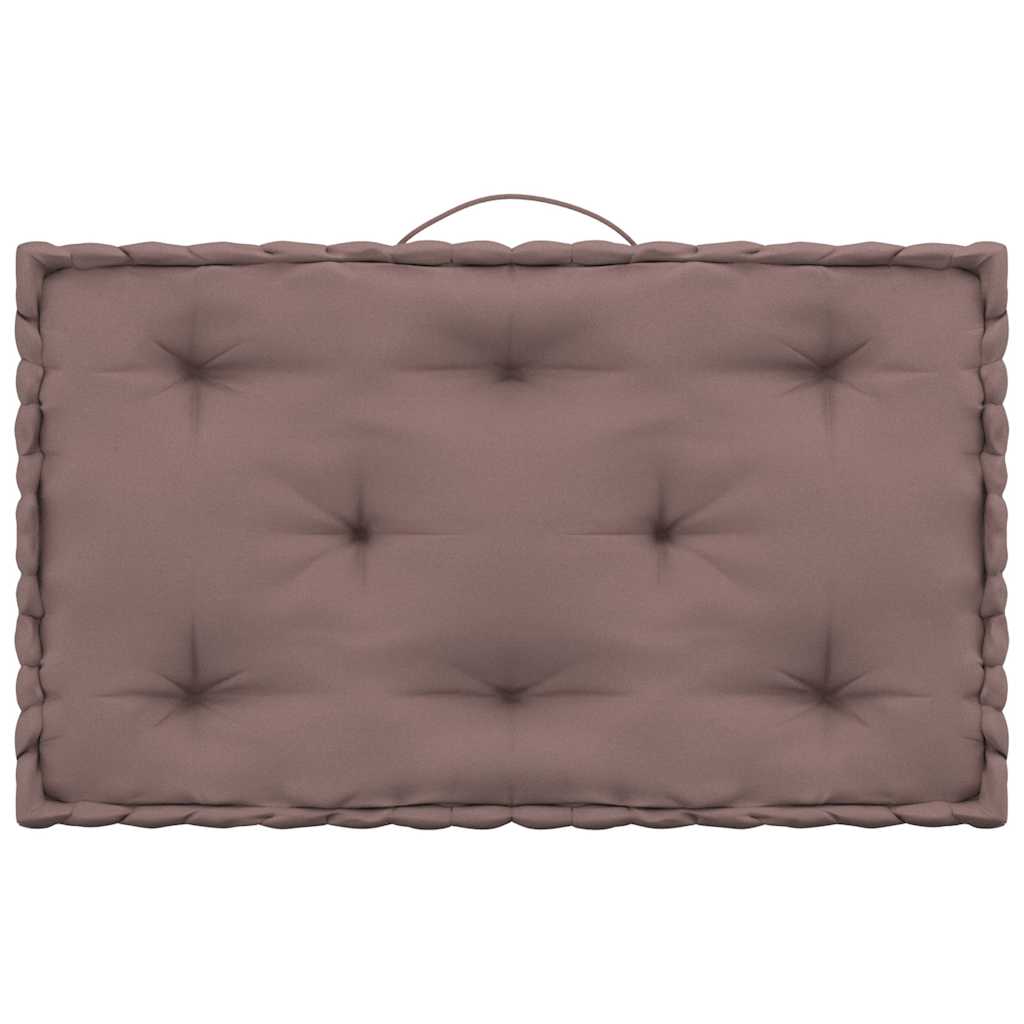 Cuscini per Pallet e Pavimento 7 pz Grigio Talpa in Cotone