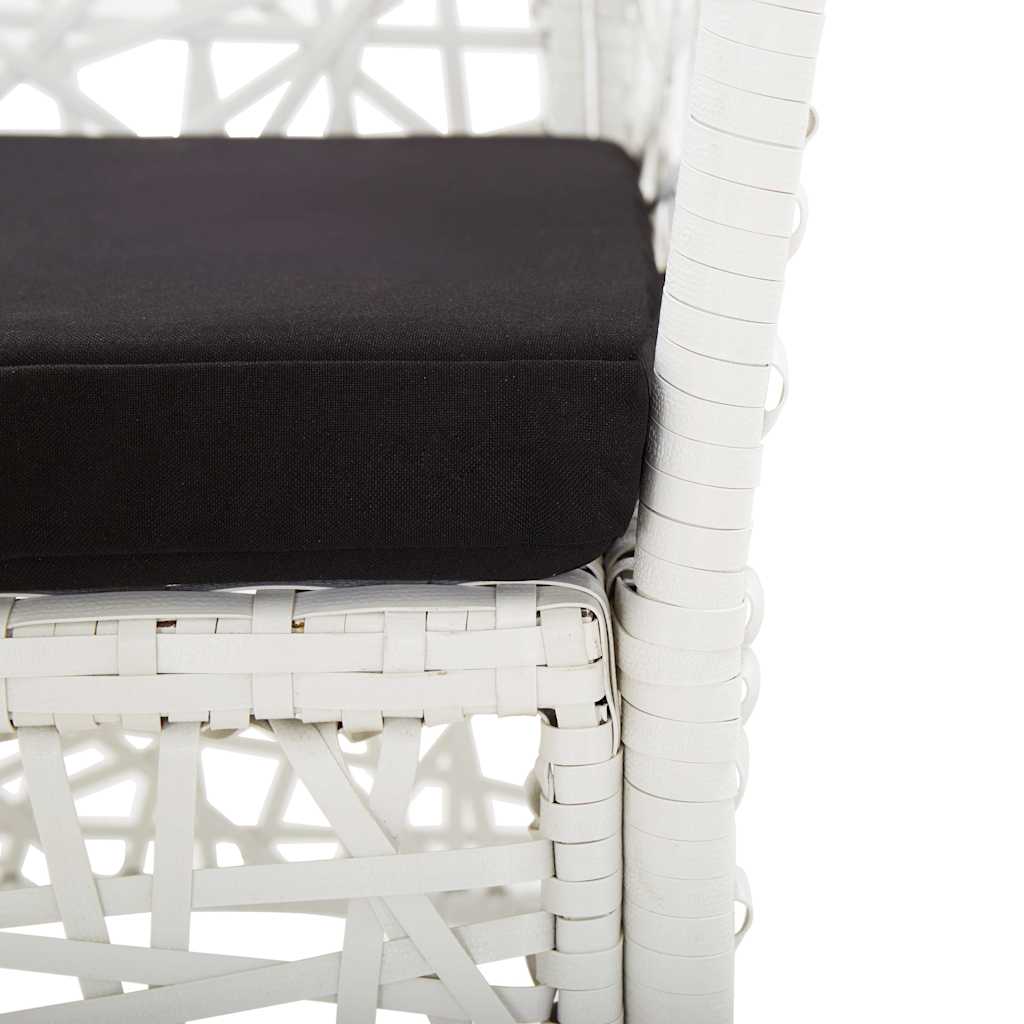 Set Mobili da Pranzo per Giardino 3 pz Bianco