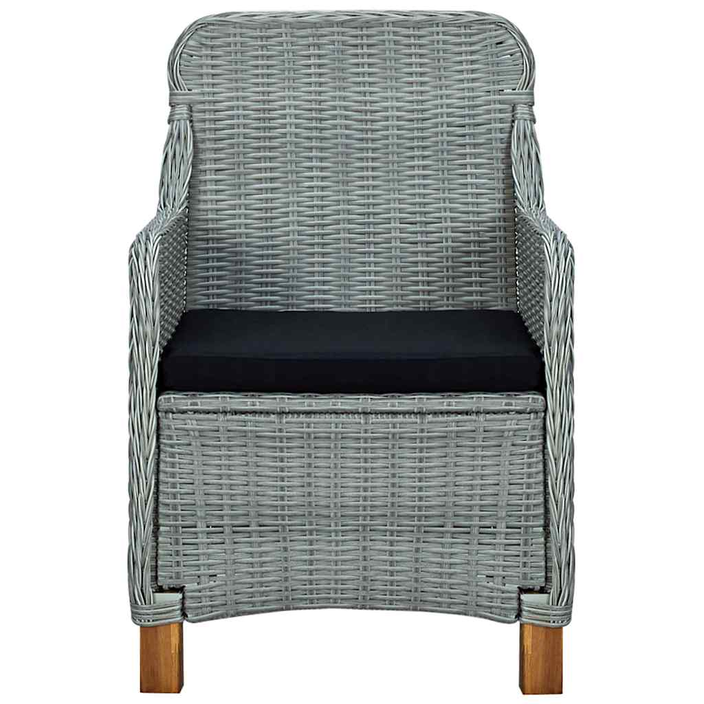 Set Mobili da Pranzo per Giardino 3 pz Grigio Chiaro