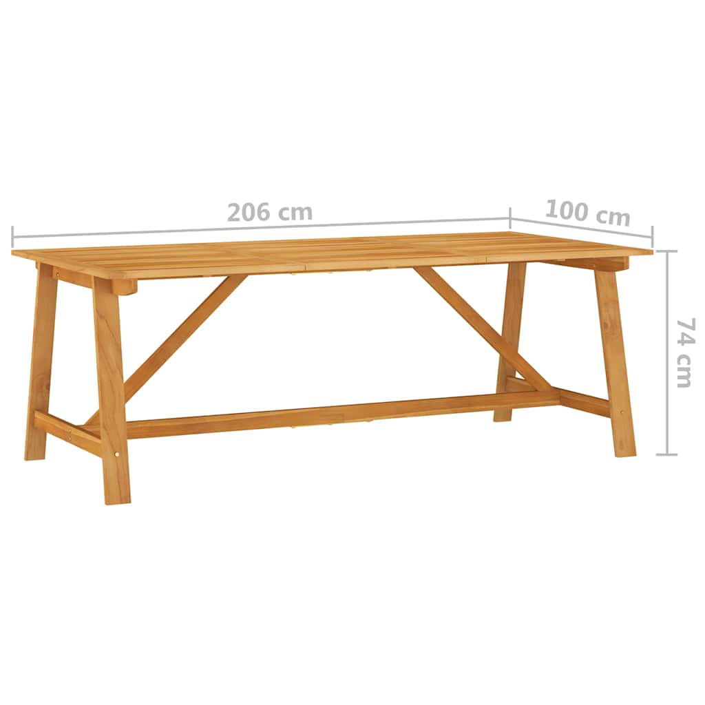 Set Mobili da Pranzo per Giardino 7 pz Nero