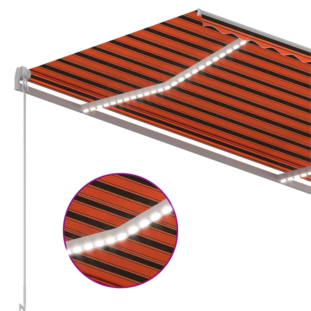 Tenda retrattile Arancione e Marrone 300 x 250 cm
