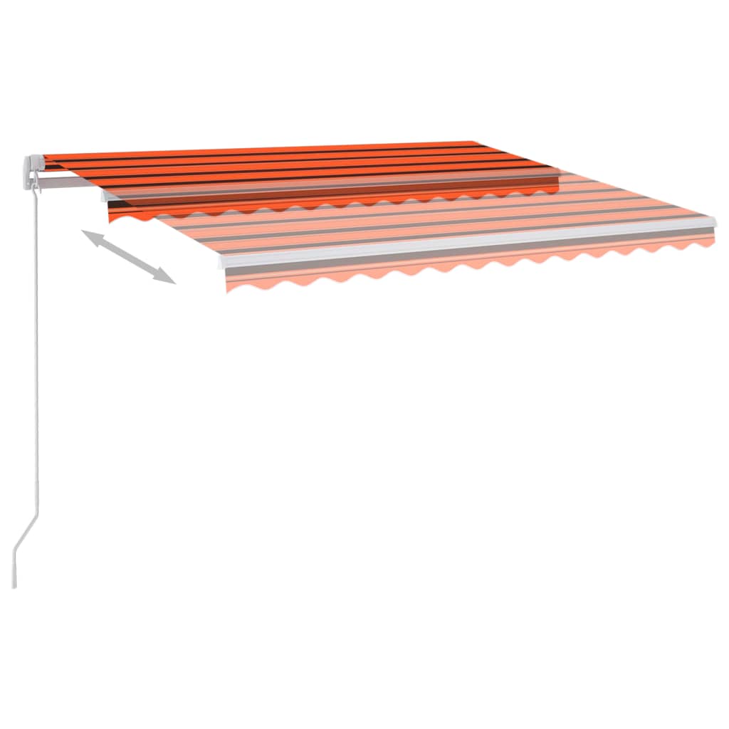 Tenda retrattile Arancione e Marrone 300 x 250 cm