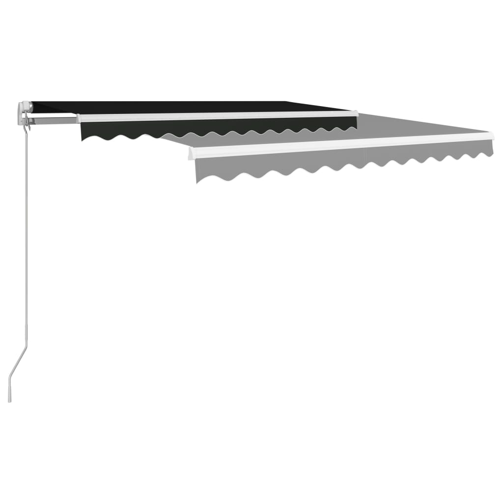 Tenda da Sole Retrattile Manuale 350x250 cm Antracite