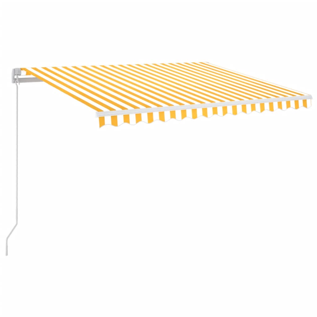 Tenda retrattile Giallo e Bianco 350 x 250 cm