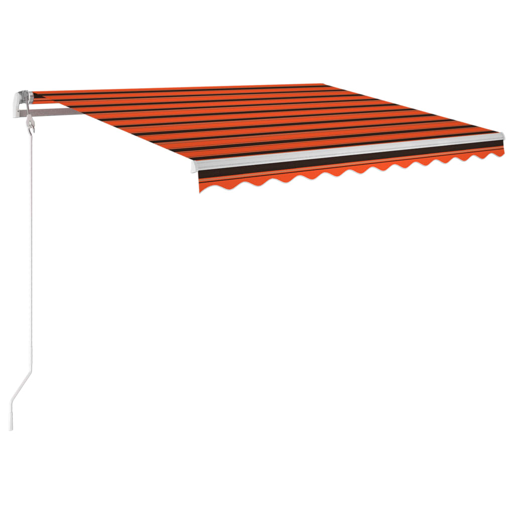 Tenda da Sole Retrattile Automatica 350x250 cm Arancio Marrone