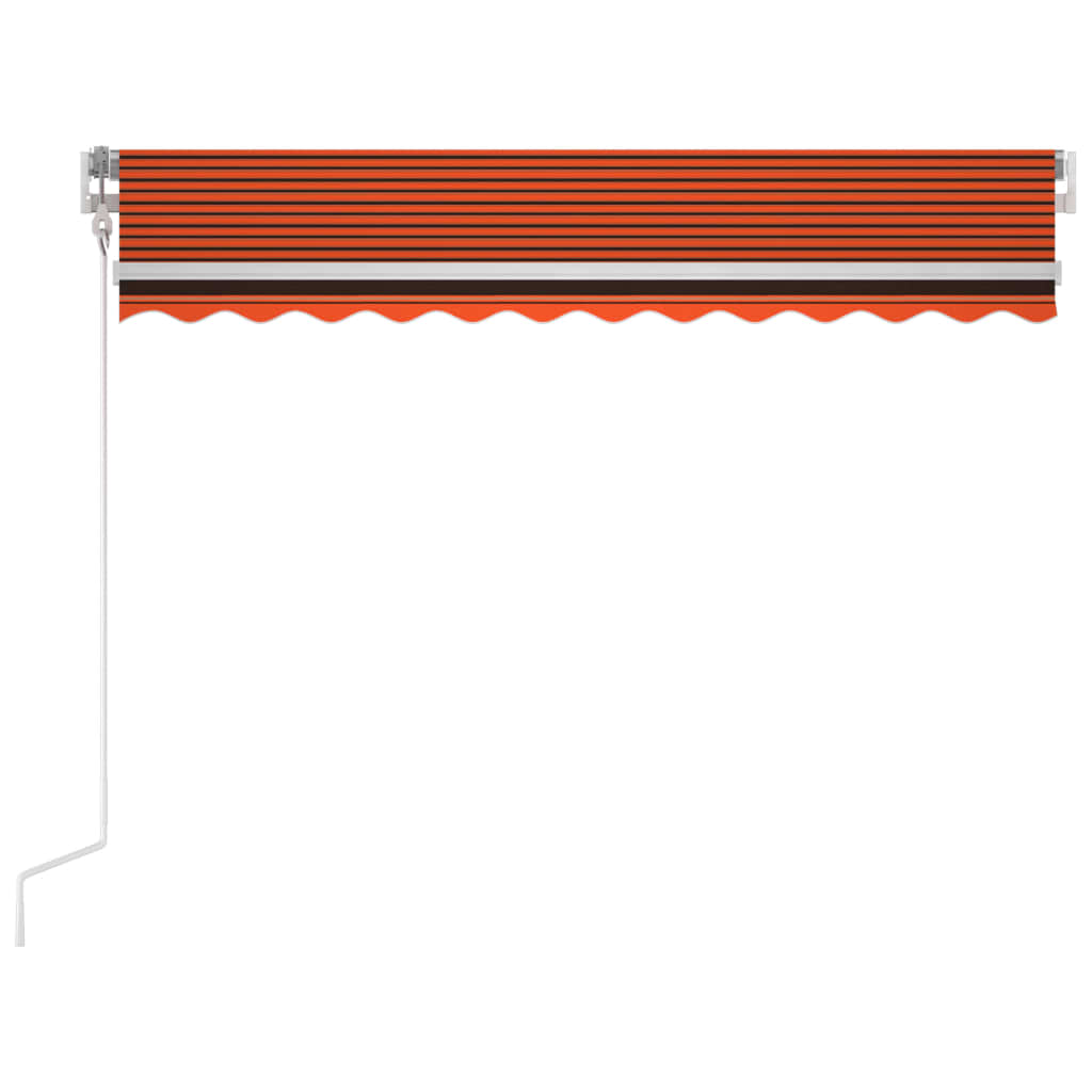 Tenda da Sole Retrattile Automatica 350x250 cm Arancio Marrone