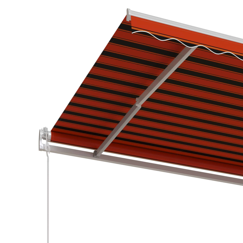 Tenda da Sole Retrattile Automatica 350x250 cm Arancio Marrone