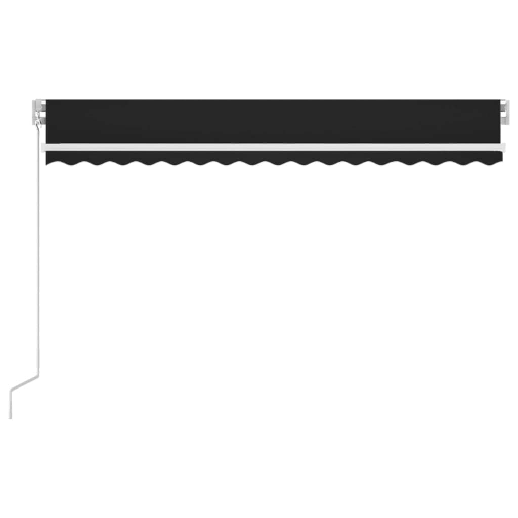Tenda retrattile Antracite 400 × 300 cm Tessuto e Alluminio