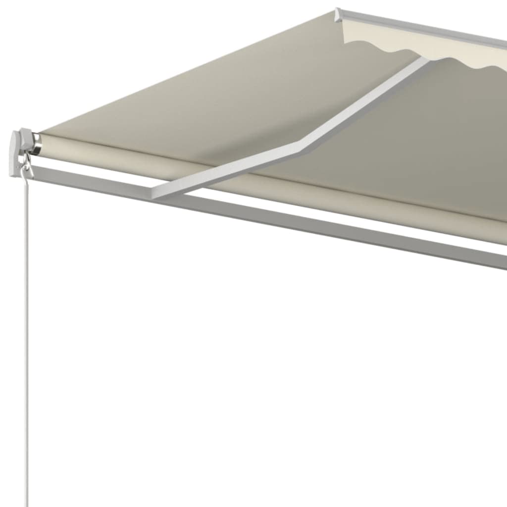 Tenda retrattile Crema 450 × 300 cm Poliestere e Alluminio