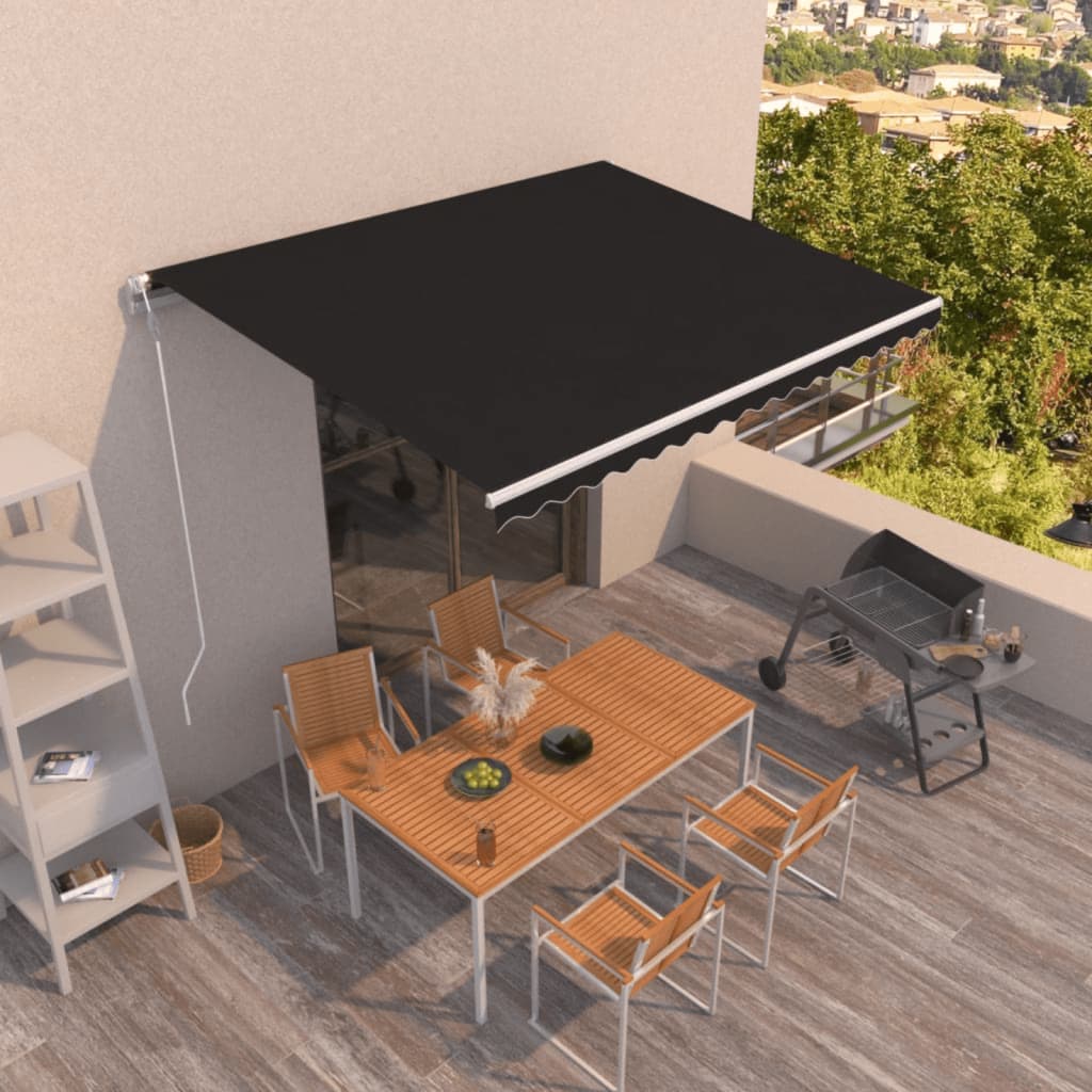 Tenda da Sole Retrattile Automatica 450x300 cm Antracite