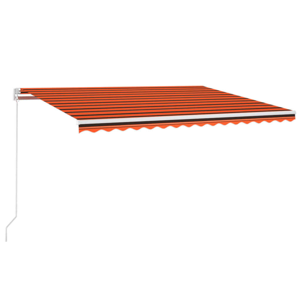Tenda da Sole Retrattile Automatica 450x300 cm Arancio Marrone
