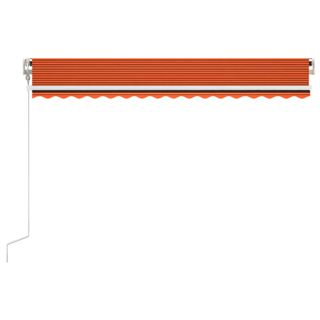 Tenda da Sole Retrattile Automatica 450x300 cm Arancio Marrone