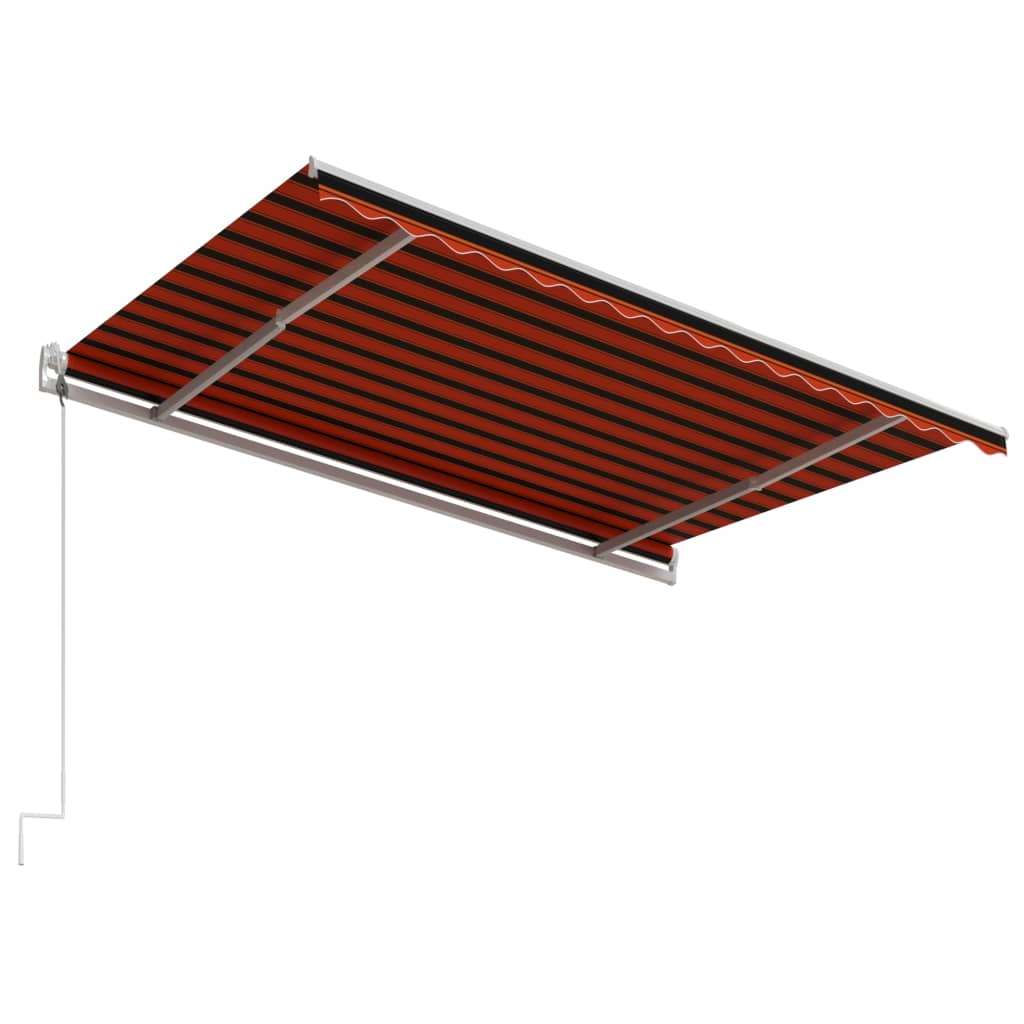 Tenda da Sole Retrattile Automatica 450x300 cm Arancio Marrone