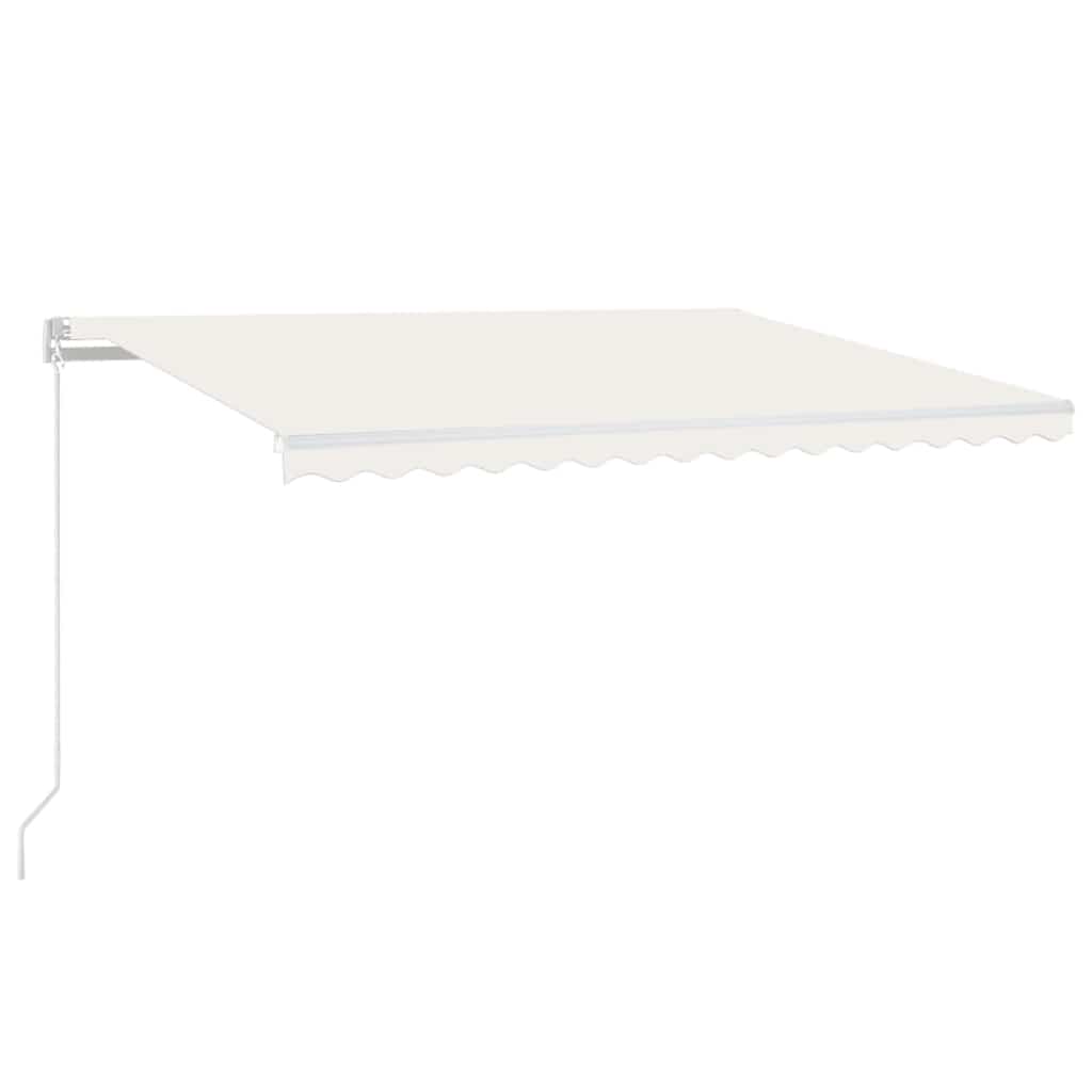 Tenda Automatica con Sensore Vento e LED 450x300 cm Crema