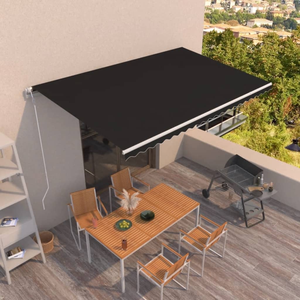 Tenda da Sole Retrattile Automatica 500x300 cm Antracite