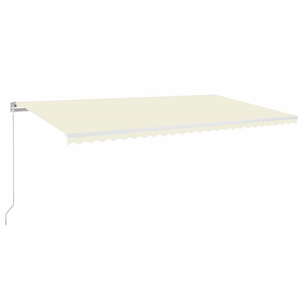 Tenda da Sole Retrattile Manuale 600x300 cm Crema