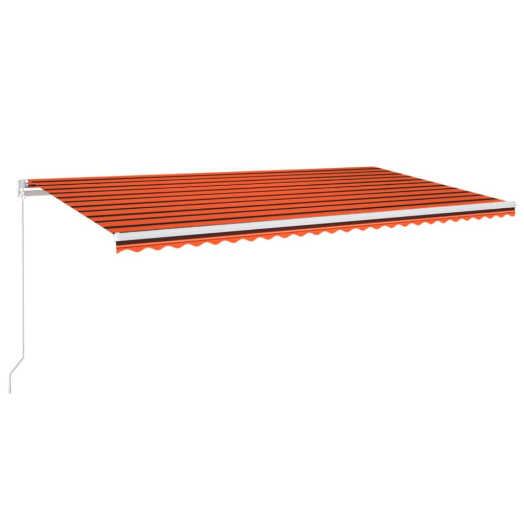 Tenda retrattile Arancione e Marrone 600 × 300 cm