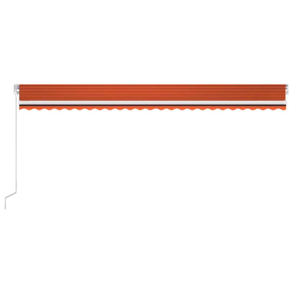 Tenda retrattile Arancione e Marrone 600 × 300 cm