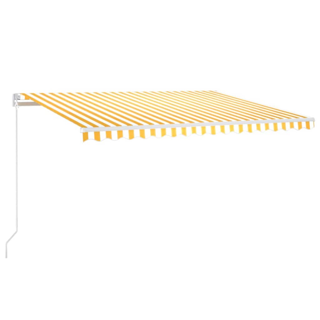 Tenda retrattile Giallo e Bianco 400 × 350 cm