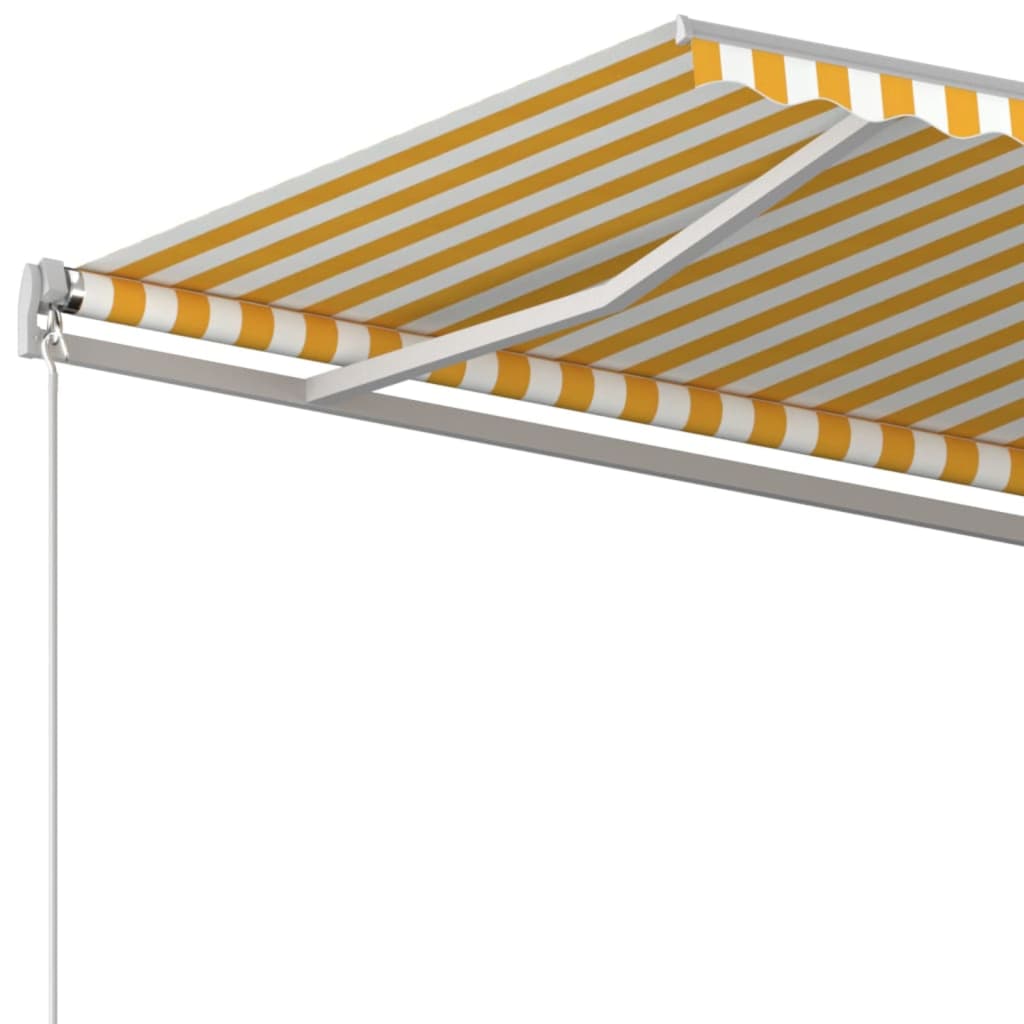 Tenda retrattile Giallo e Bianco 400 × 350 cm