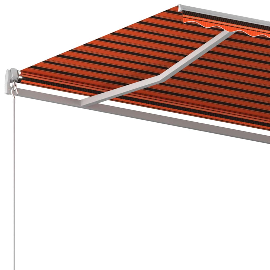 Tenda retrattile Arancione e Marrone 400 × 350 cm