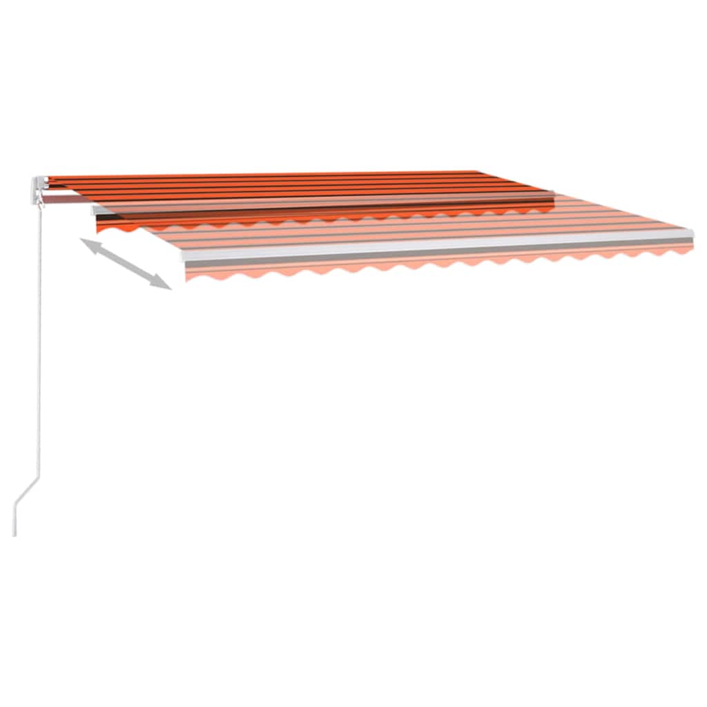 Tenda retrattile Arancione e Marrone 400 × 350 cm