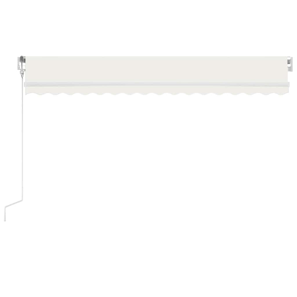 Tenda Automatica con Sensore Vento e LED 400x350 cm Crema